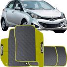 LINDO JOGO TAPETE 4 PEÇAS CARRO AUTOMOTIVO NAS COR AMARELO BH20 Hatch e Sedan de 2012 a 2016 TODOS EMBORRACAHDO ECOLOG