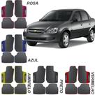 Lindo jogo tapete 4 peças carro automotivo nas cores vermelho rosa preto azul amarelo chevrolet cla