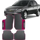 Lindo jogo tapete 4 peças carro automotivo nas cores vermelho rosa preto azul amarelo chevrolet cla