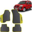 Lindo jogo tapete carro automotivo amarela fiat doblo 2002 a 2014 emborracahdo ecologico