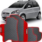 Lindo jogo tapete carro automotivo vermelho fiat idea 2005 a 2017 emborracahdo ecologico