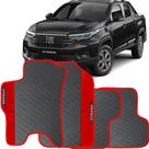 Lindo jogo tapete carro automotivo vermelho fiat strada nova 2019 a 2023 cabine dupla todos emborra
