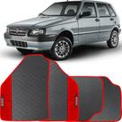 Lindo jogo tapete carro automotivo vermelho fiat uno quadrado 1989 a 2010 todos emborracahdo ecologico