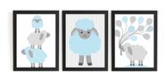 Lindo Kit 3 Quadros Para Quarto Infantil Ovelhinhas Lindo Kit 3 Quadros Para Quarto Infantil Ovelhinhas