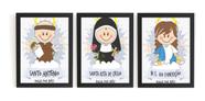 Lindo Kit De Quadros Decoração Religiosa Kids