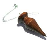 Lindo pêndulo radiestésico de madeira CRYSTALMIRACLE para cura, pêndulo metafísica de adivinhação, pedra preciosa, cristal, reiki, feng shui, meditação, presente para homens e mulheres