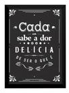 Lindo Quadro Arte Tipografica Motivacional Grande 42x29cm