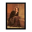 Lindo Quadro Christen Brun O Cesto De Laços 1869 42x29cm Lindo Quadro Christen Brun O Cesto De Laços 1869 42x29cm