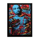 Lindo Quadro Decorativo Arte Hip Hop Tupac Shakur 42x29cm
