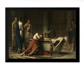 Lindo Quadro Decorativo Pintura A Morte De Seneca 42x29cm