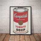 Lindo Quadro Decorativo Pop Art Andy Warhol A Lata 42x29cm