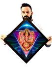 Lindo Quadro Decorativo Prosperidade Lord Ganesha 46x46cm Lindo Quadro Decorativo Prosperidade Lord Ganesha 46x46cm