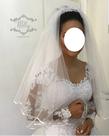 Lindo Véu Curto Para Noivas, Acompanha Pente, Feito De Tule Com Cetim Nas Pontas. Mantilha. Cód: V7