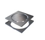 Linear Ralo Pvc Grelha Abre Fecha Escovado 150mm