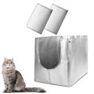 Liner F compatível com a caixa sanitária Modkat Flip Forros reutilizáveis para caixa sanitária flip Forro F para caixa sanitária para gatos (pacote com 2)