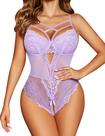 Lingerie Avidlove Teddy Body, peça única, renda floral, feminina