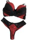 Lingerie Bojo Renda Terracota/Preto GG