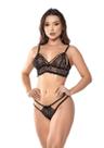 Lingerie Conjunto Feminino Renda Tule Ilusion Confortável