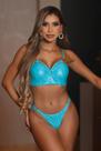 Lingerie cropped em cirre com tiras e argolas