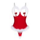 Lingerie de Natal SINROYEE Santa Costume, roupa de dormir feminina