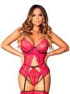Lingerie Deusa Grega em Renda com Aro + Ligas e Persex