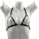 Lingerie Harness Couro Areio Sutiâ Preto Sexy Feminino Sensual Lingerie Harness Couro Areio Sutiâ Preto Sexy Feminino Sensual