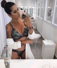 Lingerie kiara prata - calcinha semi fio e sutiã sem bojo