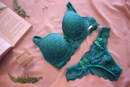Lingerie Malu renda verde Lingerie Malu renda verde