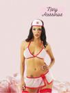 Lingerie sex enfermeira saia tule pimenta sexy