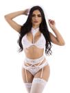 Lingerie Sex Noiva Charmosa Conjunto Lua De Mel + Meia