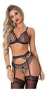 Lingerie Sexy Onça Oncinha com Cinta Liga e meia 7/8 Lingerie Sexy Onça Oncinha com Cinta Liga e meia 7/8