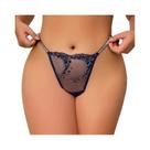 Lingerie Sexy plus Size Para Mulheres, G-string Bordado Brilhante, Tanga Confortável