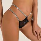 Lingerie Sexy Tanga De Renda Preta Low Waisted Feminina