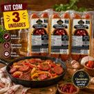 Linguiça Calabresa Defumada Estrela KIt 3 Pacotes 400g cada