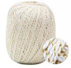 Linha Anne Brilho Ouro Cor 8001 Branco 500 Metros - Fio de Algodão Mercerizado Linha Anne Brilho Ouro Cor 8001 Branco 500 Metros - Fio de Algodão Mercerizado