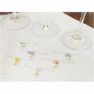 Linha Assemblage Joias para Taças pérola e cristal de murano 6 unidades Linha Assemblage Joias para Taças pérola e cristal de murano 6 unidades