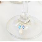 Linha Assemblage Joias para Taças pérola e cristal de murano azul Linha Assemblage Joias para Taças pérola e cristal de murano azul