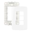 Linha B3 Conj 42 Placa p/ 3 Módulos Horizontais - MarGirius