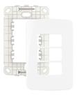 Linha B3 Conj 42 Placa P/ 3 Módulos Interruptor Tomada