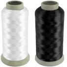 Linha Bordar 100% Poliester 120g Cone 4000m Cor Branca Preta