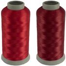 Linha Bordar 100% Poliester 120g Cone 4000m Cor Vermelho