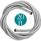 Linha de Água para Geladeira - Mangueira Trançada de PEX 6m (1/4")