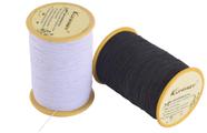 Linha de costura elástica KONMAY 0,5 mm 1000 m preto e branco para costura