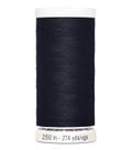 Linha de costura universal 250 m preta em poliéster resistente