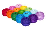 Linha de crochê LE PAON Soft 1500Y 15 bolas de pérolas tamanho 8