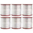 Linha de Nylon 1.0mm Resistente Incolor Multiuso 108 Metros Kit 6 Unidades