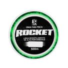 Linha de Pesca Monofilamento Rocket 500m Verde - JR Pesca
