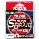 Linha de pesca Yo-Zuri Super Braid, bobina de 150 jardas, verde escuro, 10 libras Linha de pesca Yo-Zuri Super Braid, bobina de 150 jardas, verde escuro, 10 libras