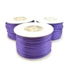 Linha Fio Cetim Roxo 2mm Cordão Rabo de Rato 3 Rolos 45m 330g