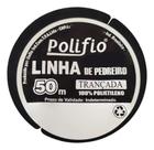 Linha Fio de Pedreiro Polifio 50m Trançada 1mm Branco Construção kit com 2 rolos Linha Fio de Pedreiro Polifio 50m Trançada 1mm Branco Construção kit com 2 rolos